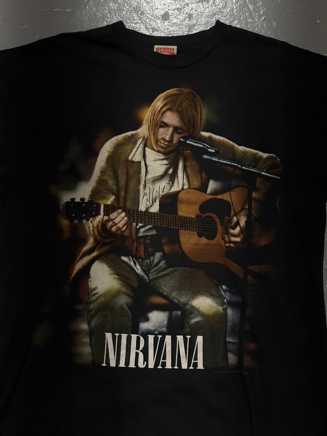 90s 너바나(Nirvana) 커트 코베인 메모리얼 티셔츠 상품이미지2