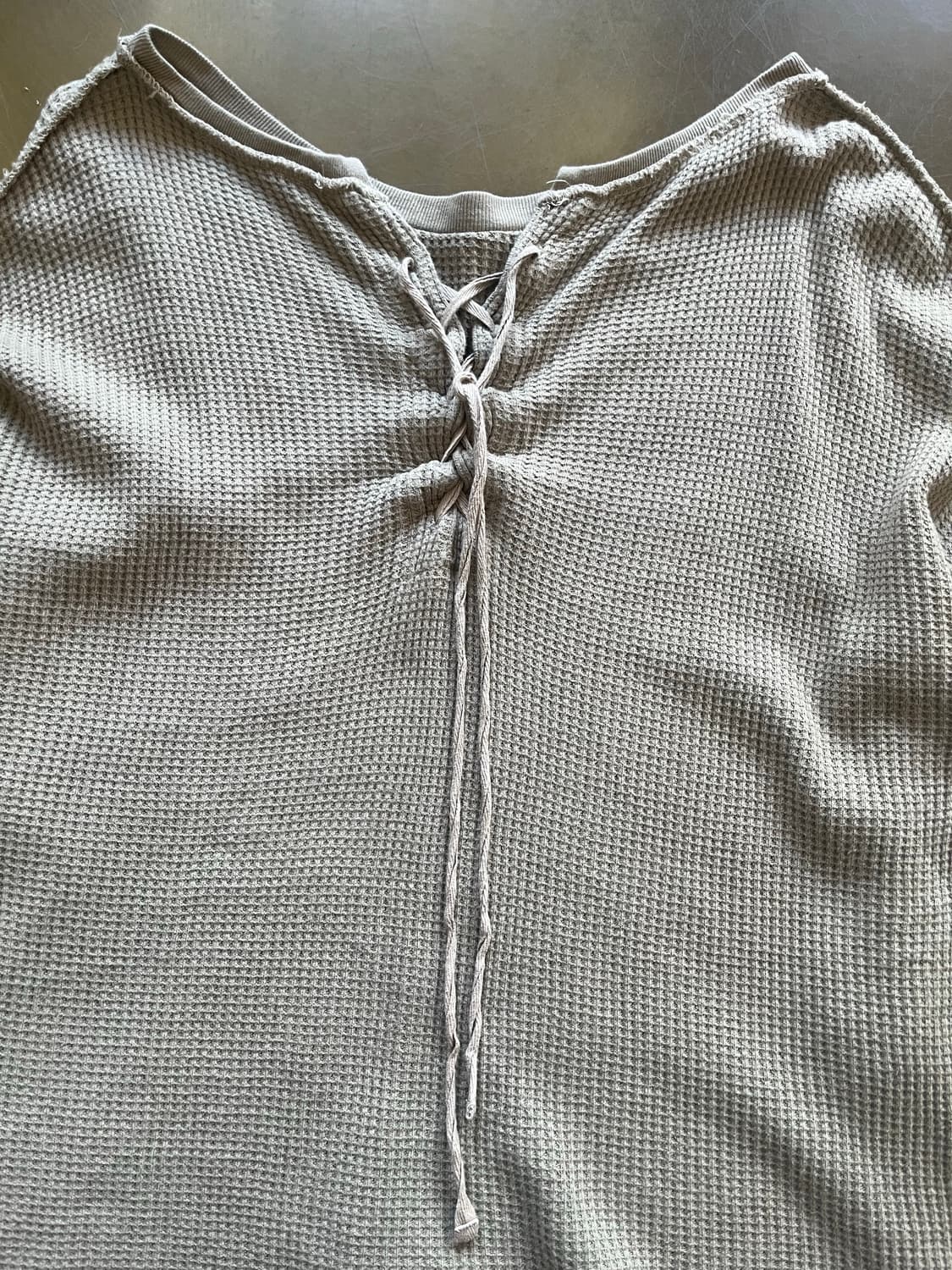 Chico Japanese Lace-up Waffle Knit 상품이미지6