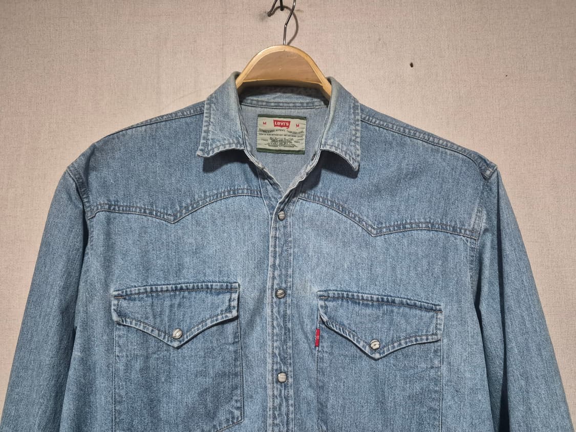리바이스 90 웨스턴 데님 셔츠 (M) 상품이미지3