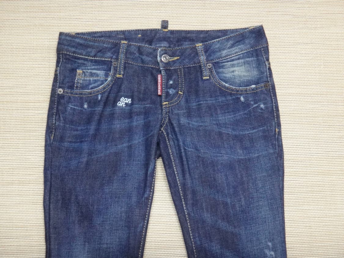 (38사이즈) 디스퀘어드2 여성 슬림 워싱 데님 팬츠 상품이미지4