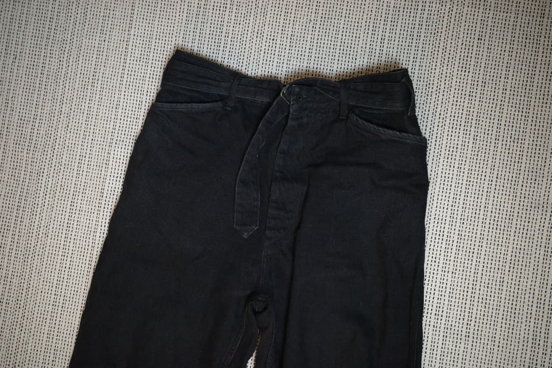 코모리 벨티드 데님 블랙 1 상품이미지2