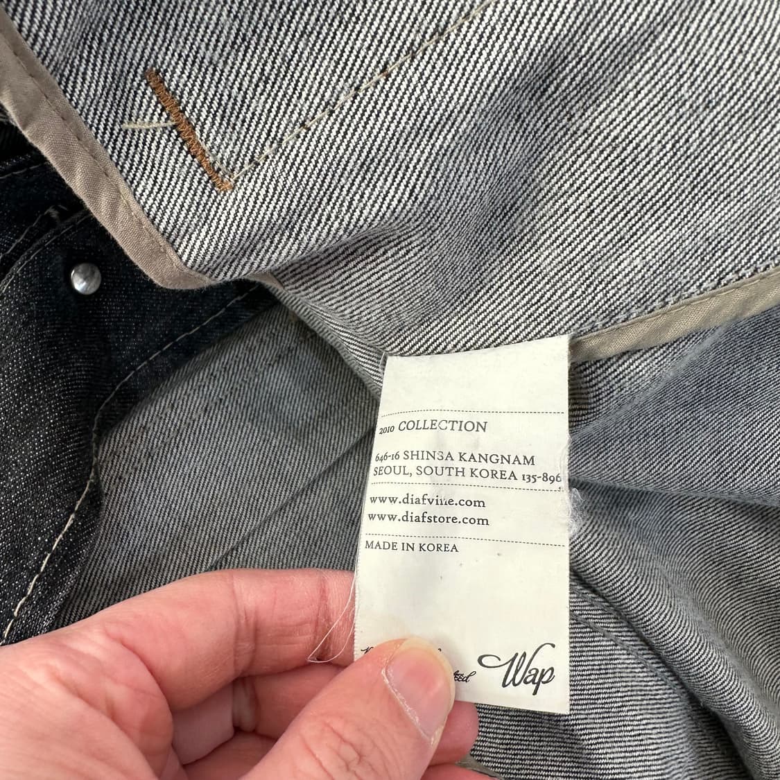 M 95 디아프바인 그레이워시드 워크웨어 데님 트러커자켓 상품이미지9