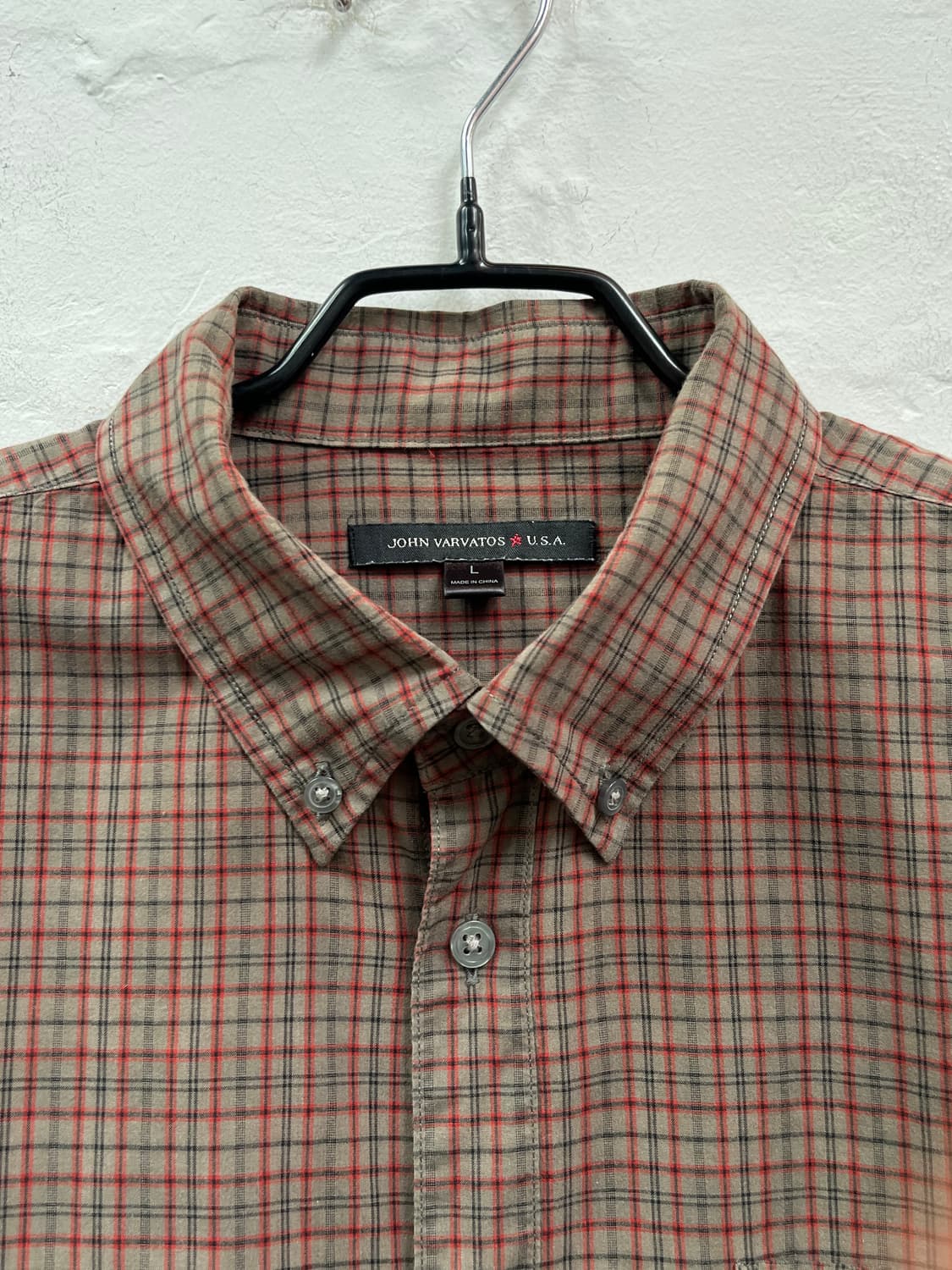 John Varvatos USA 존바바토스 체크남방 셔츠 L 상품이미지5