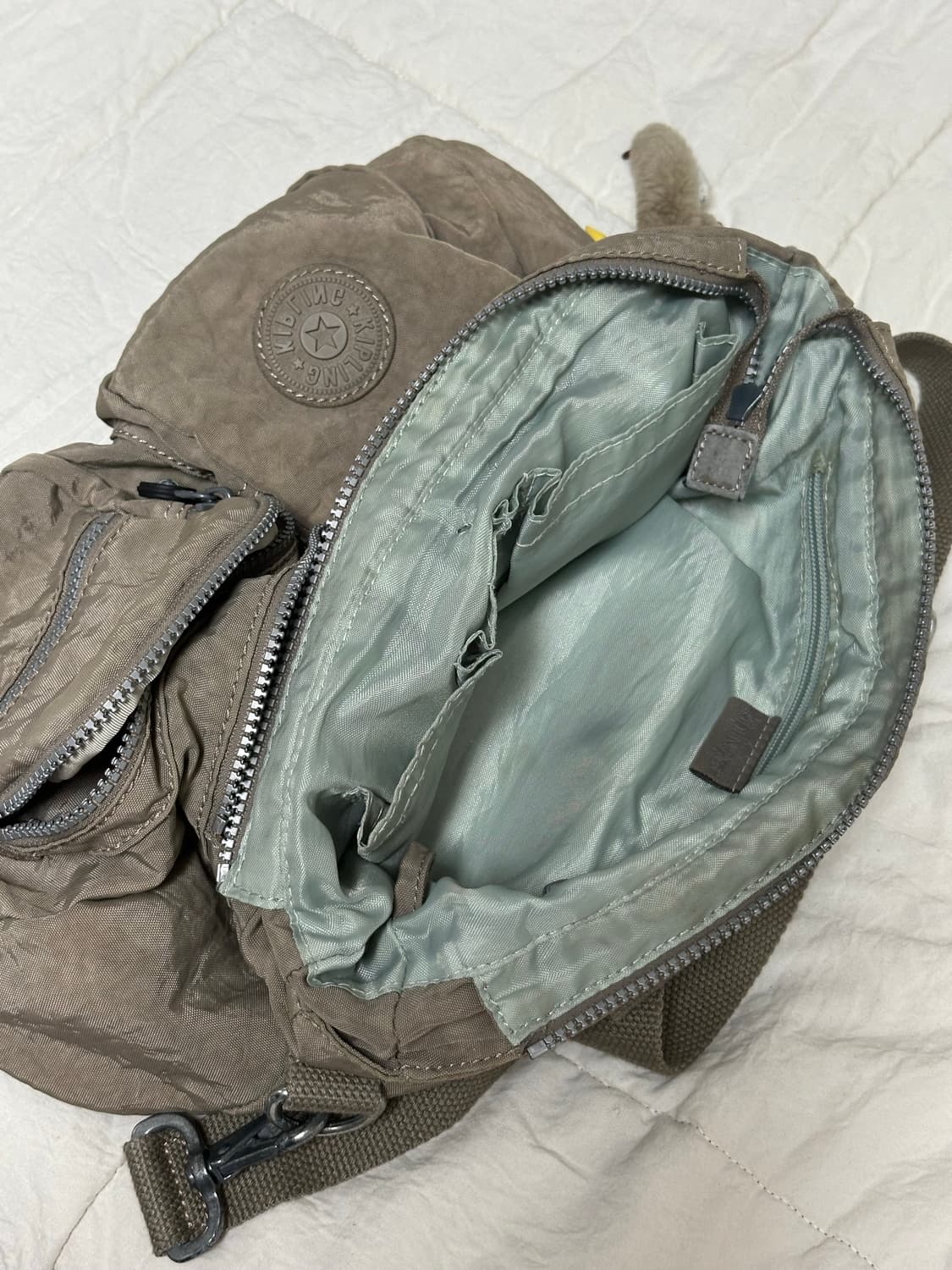 Y2K 키플링 감성 크로스백 숄더백 브라운카키 상품이미지5