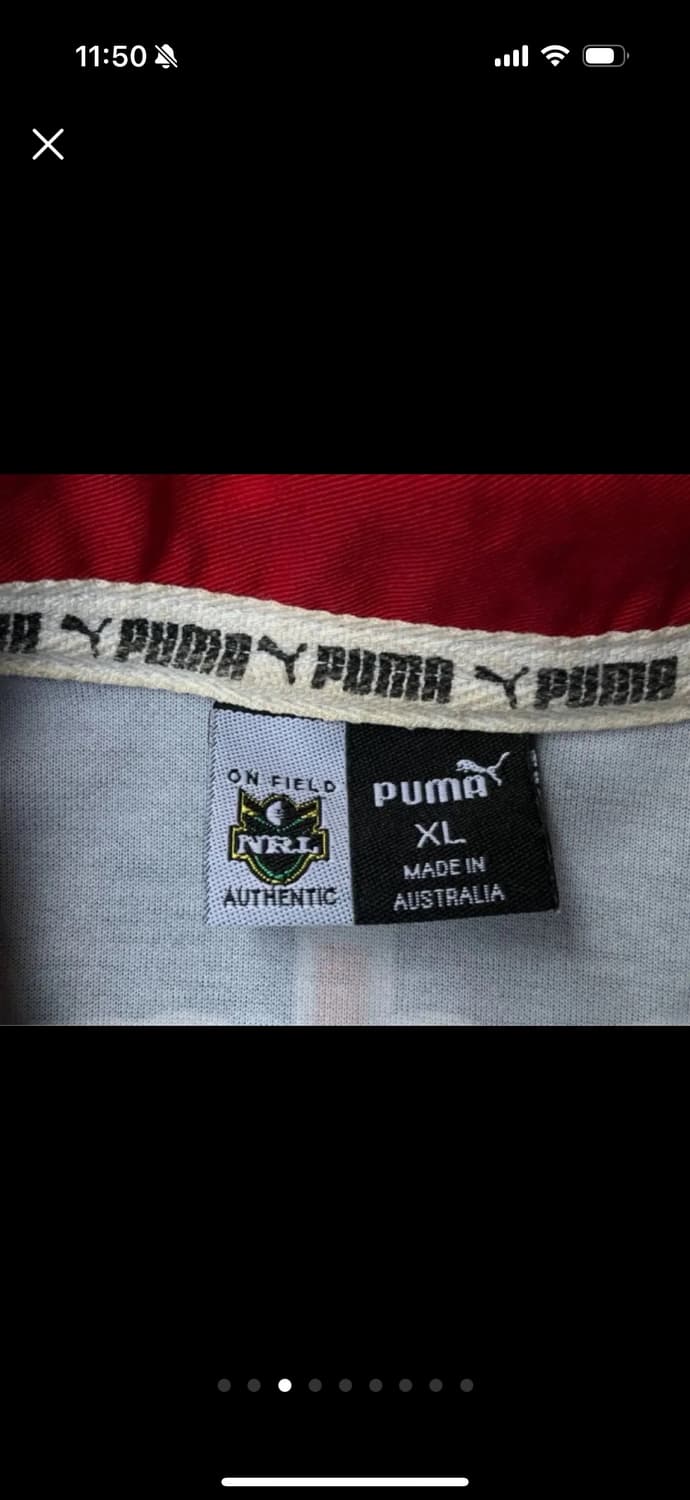 퓨마 2002 올드스쿨 뉴질랜드 워리어스 럭비 리그 nrl 유니폼 상품이미지3