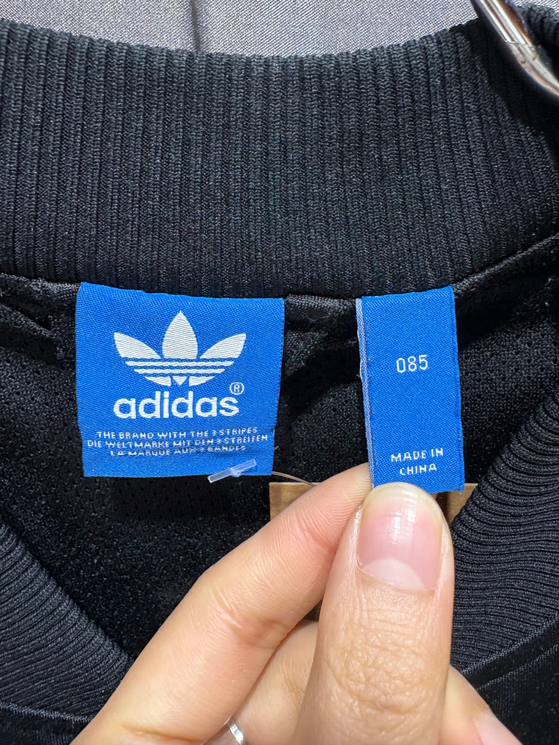 XS 아디다스 파이어버드 빅로고 블랙 트랙탑 상품이미지7