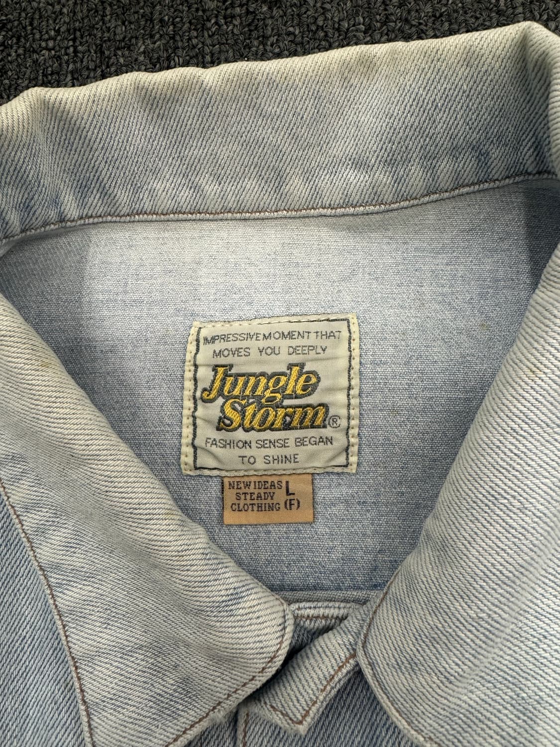 L)Jungle Storm 빈티지 2st 연청 데님자켓 상품이미지3