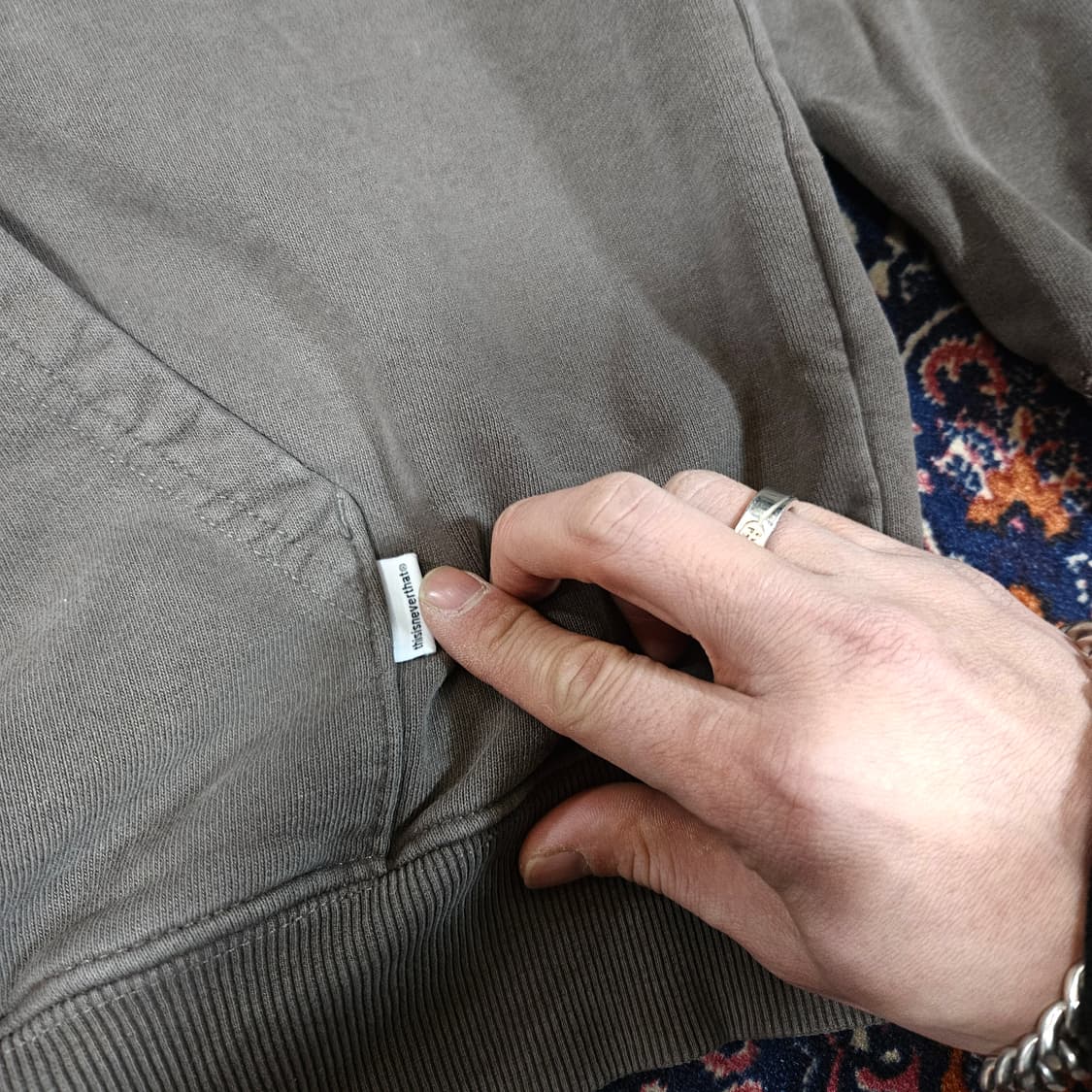 디스이즈네버댓 시그니쳐 레터링 후드 S size 상품이미지4