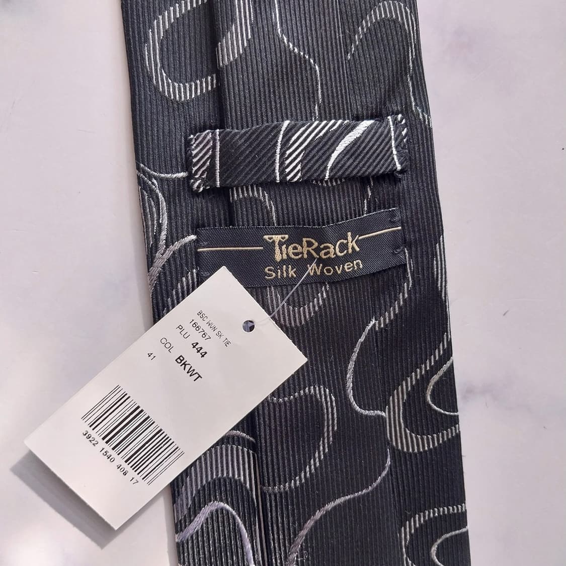 TIERACK 타이렉 넥타이 블랙 새제품 8.7cm S등급 K2062
 상품이미지9