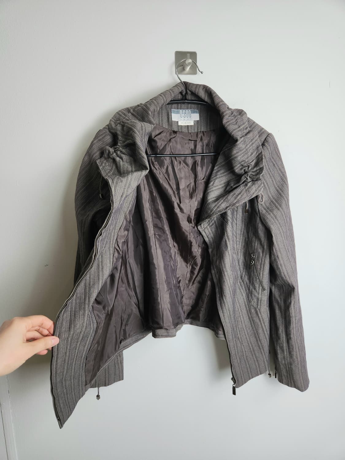 셔링 라인 집업자켓 상품이미지10