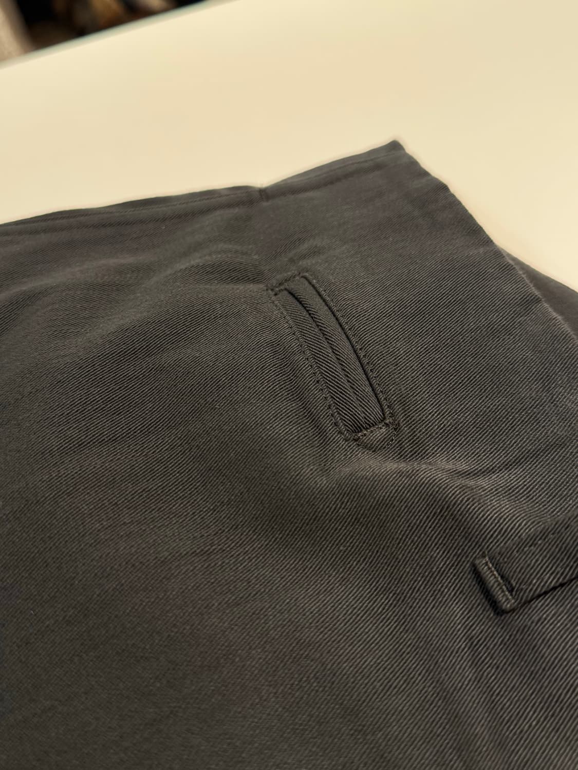 마티앤선즈 치노 트라우저 그레이 샴브레이 4사이즈 상품이미지3