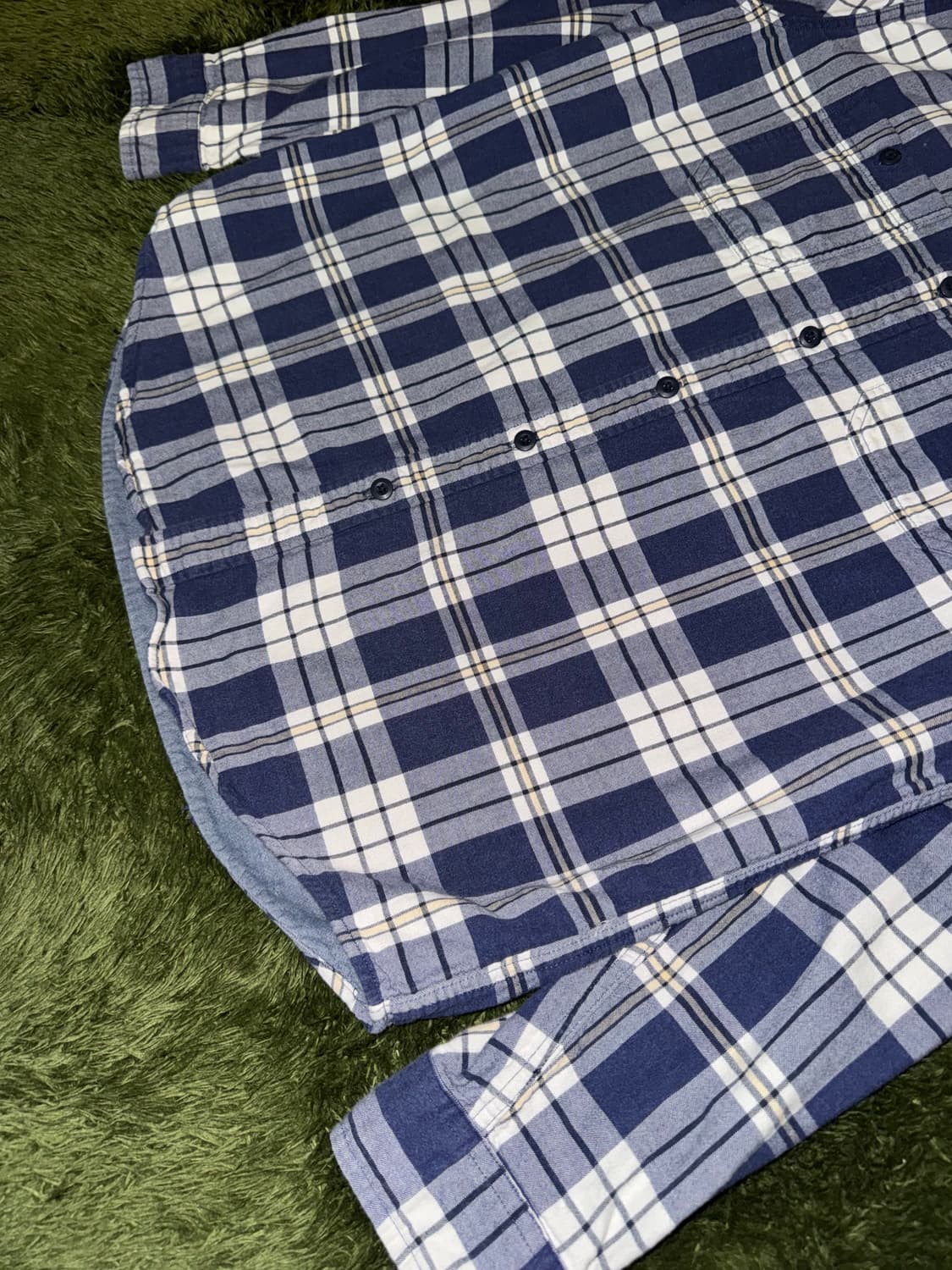 [M] L.L.Bean 엘엘빈 헤비 코튼 플레이드 체크 셔츠 상품이미지5