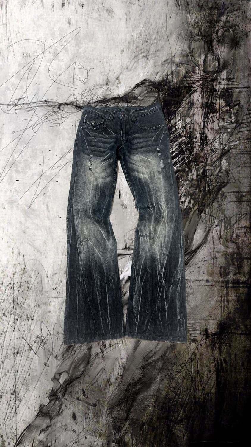 Black Baccara Washed Flare Pants 상품이미지1