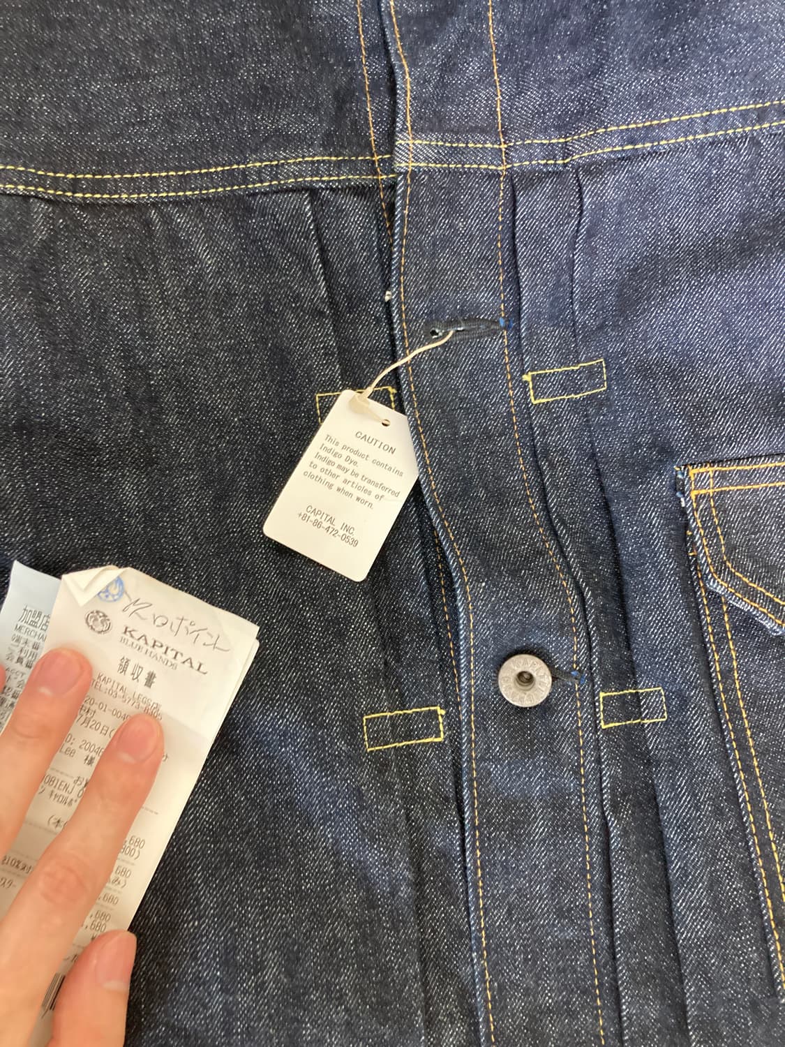 캐피탈 14oz 데님 자켓 상품이미지3