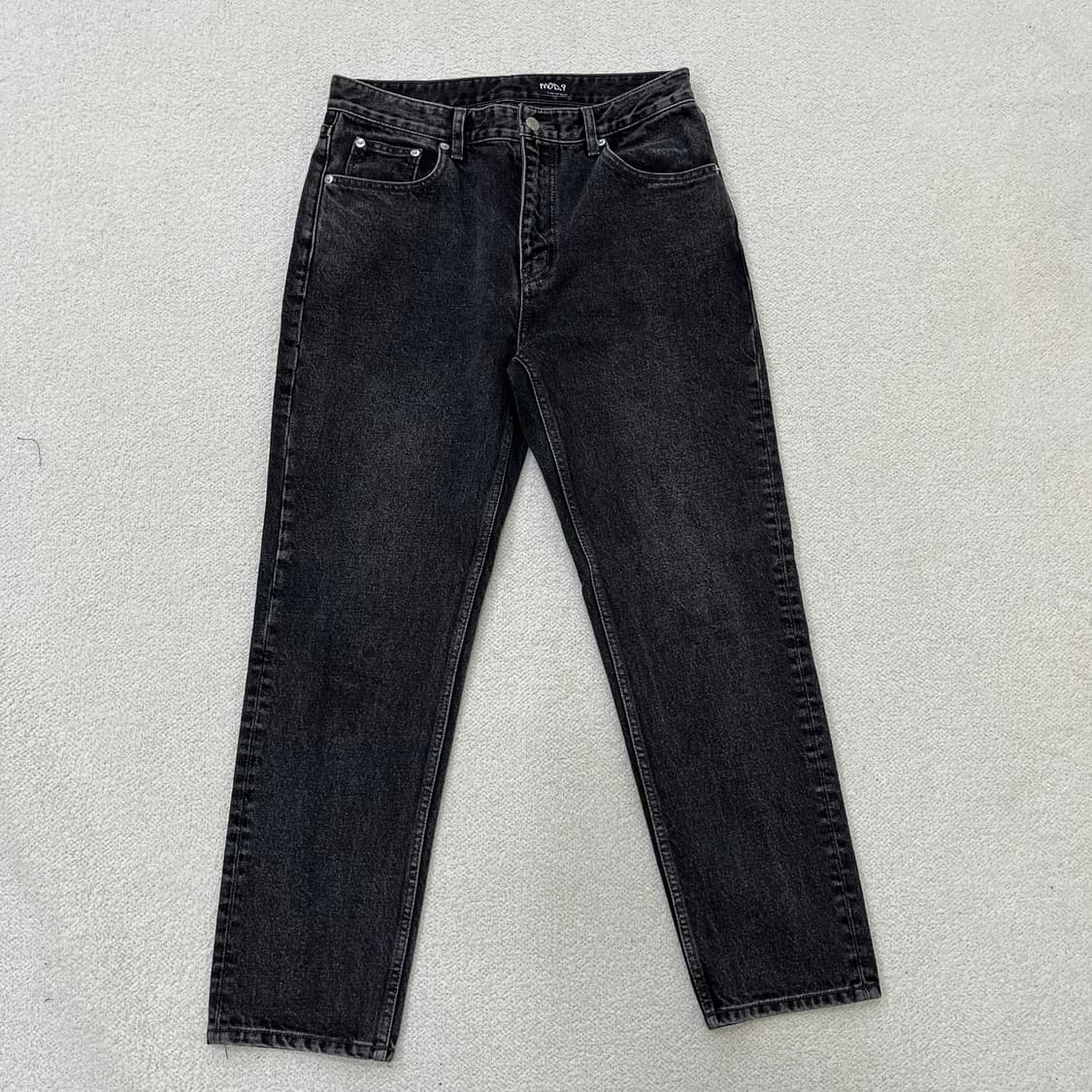 실측확인 모드나인 여성 흑청 데님 0316M 상품이미지1