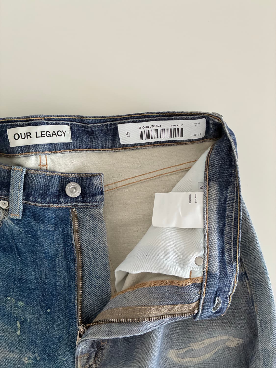 아워레가시 써드컷 디지털 프린트 데님 상품이미지5