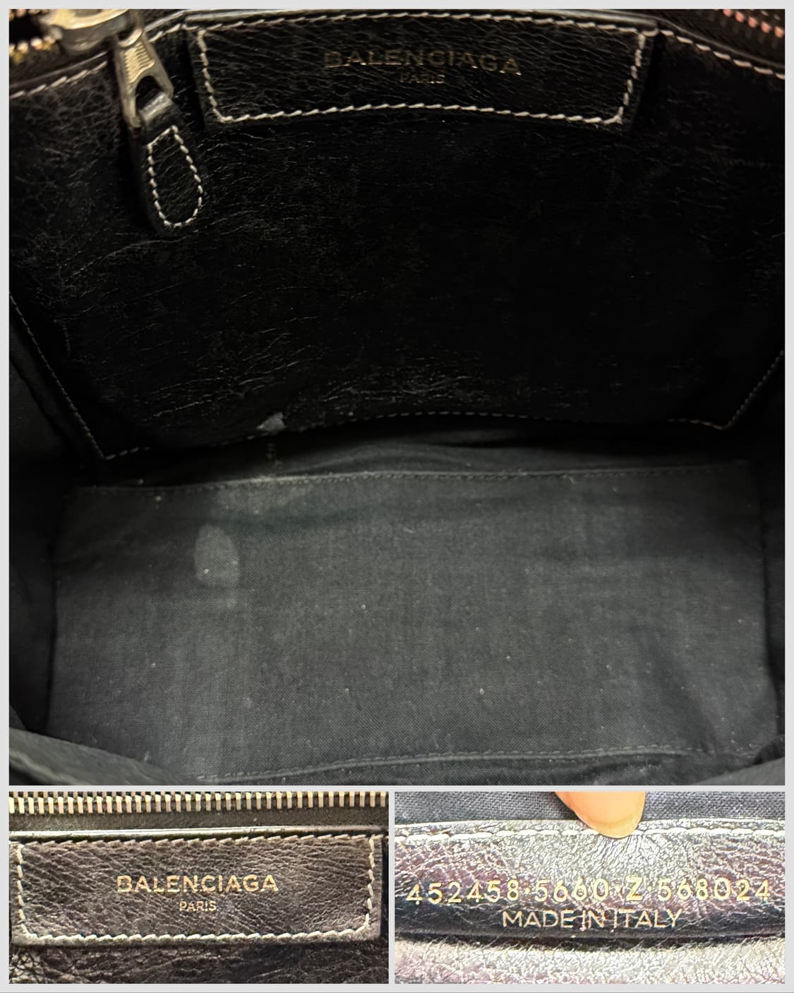 발렌시아가 스트라이프 바자 토트백  상품이미지10