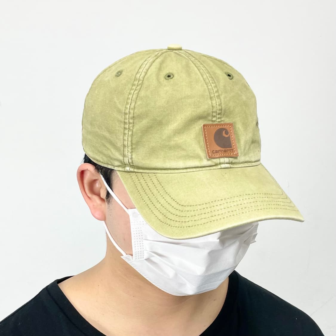 칼하트 사각로고 카키 워크 볼캡 상품이미지3