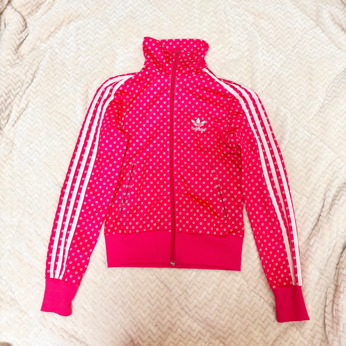 아디다스 핫핑크 핀터깔 갸루 도트 져지 상품이미지1