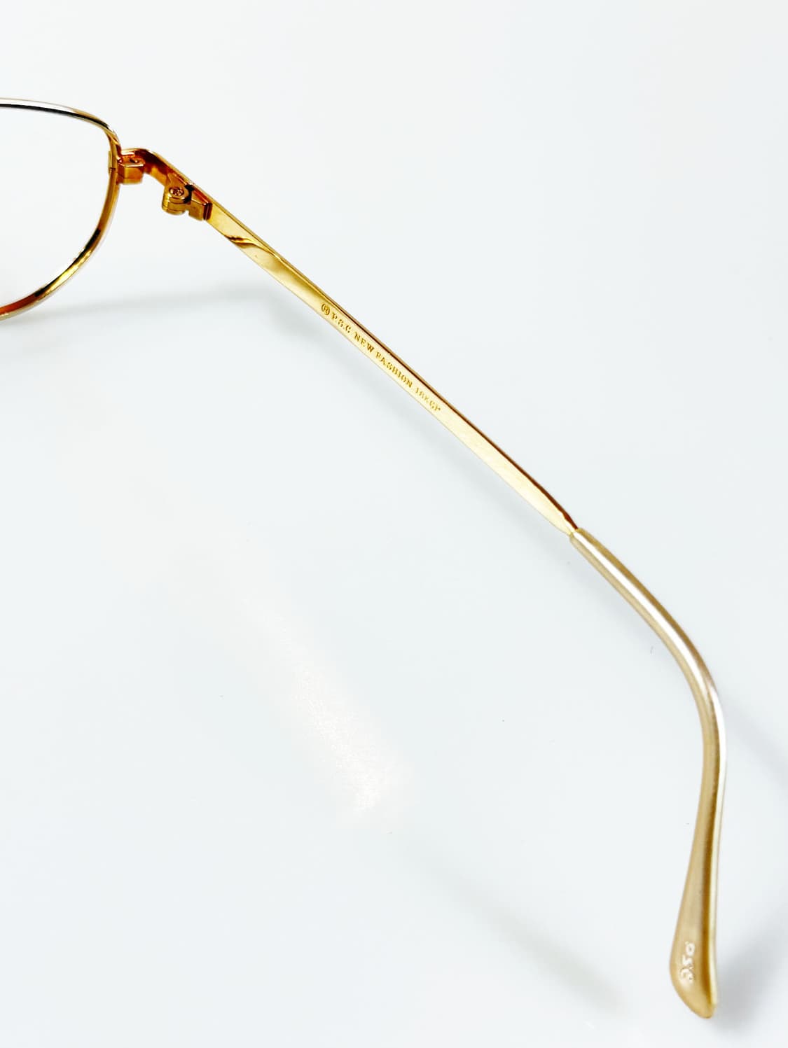 90s P.S.C FASHION 골드 메탈 슬림 스퀘어 빈티지 안경 상품이미지7