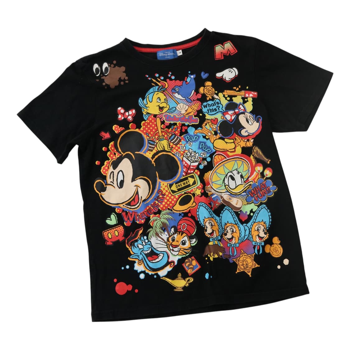 도쿄 디즈니 리조트 정품 미키 & 프렌즈 멀티 캐릭터 그래픽 티셔츠 M 상품이미지1