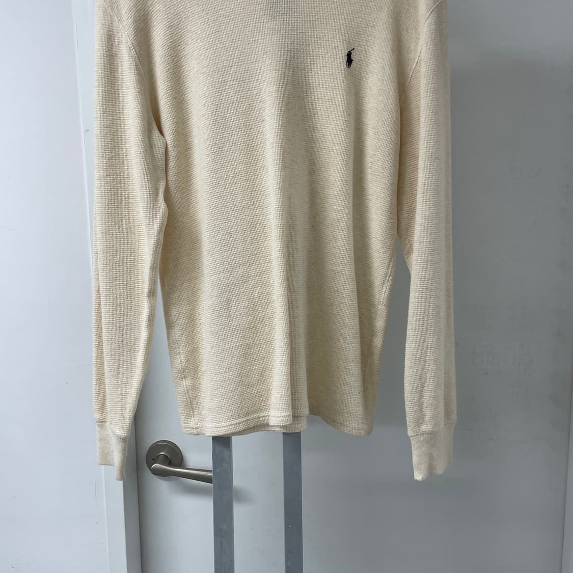 폴로 랄프로렌 와플 긴팔 티셔츠 베이지 S 상품이미지3