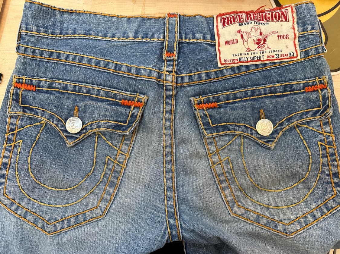 33)트루릴리전 USA 중청 세미 부츠컷 상품이미지3