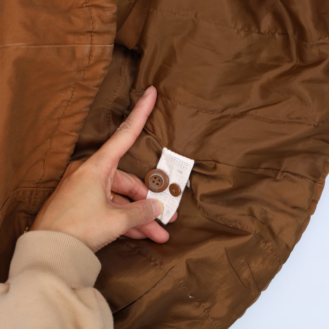 [95정도] 흄 HUM 야상 롱자켓  1204HR1 상품이미지6