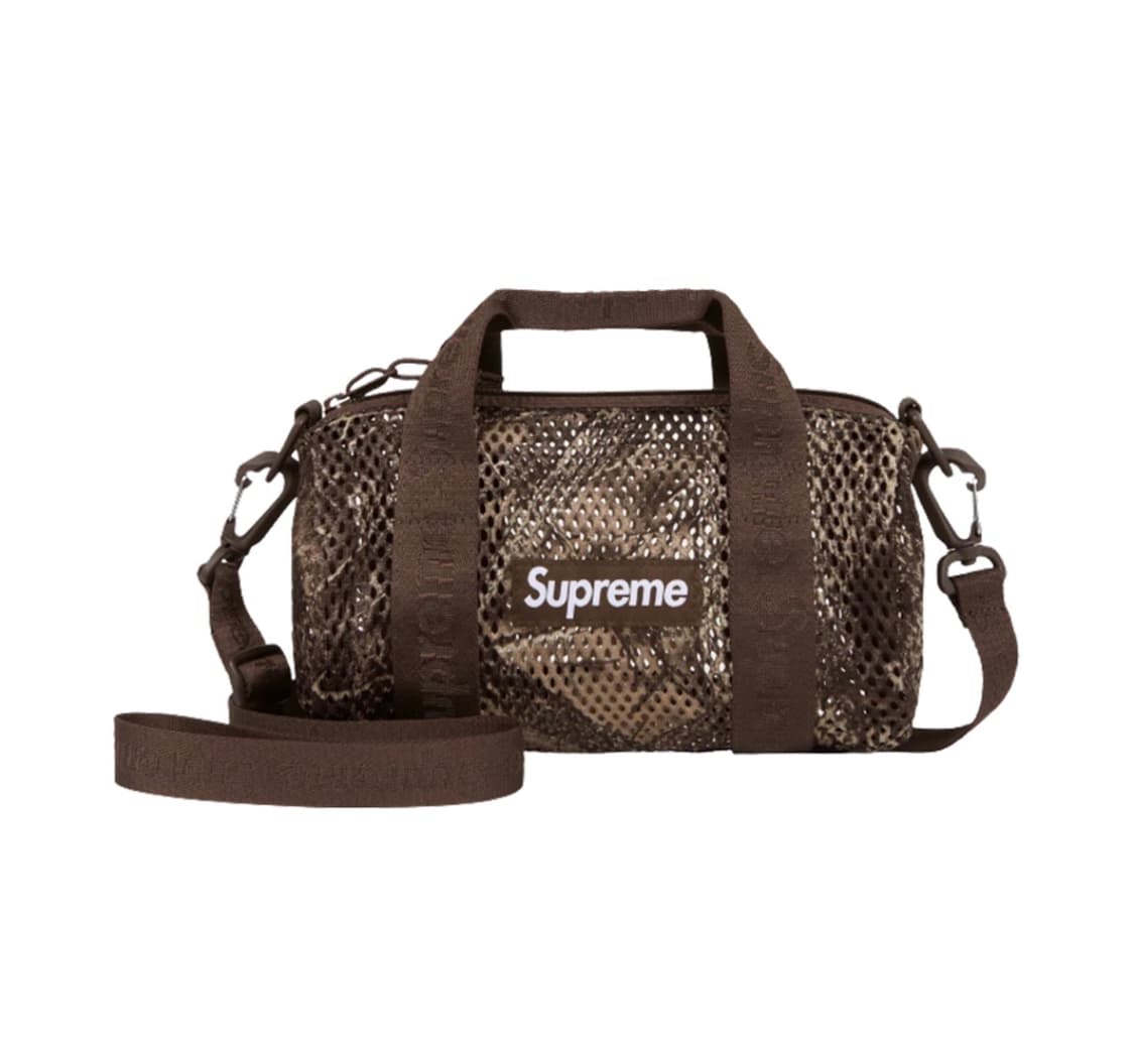 슈프림 25ss 메쉬 더플백 트루팀버 카나티 카모 상품이미지1