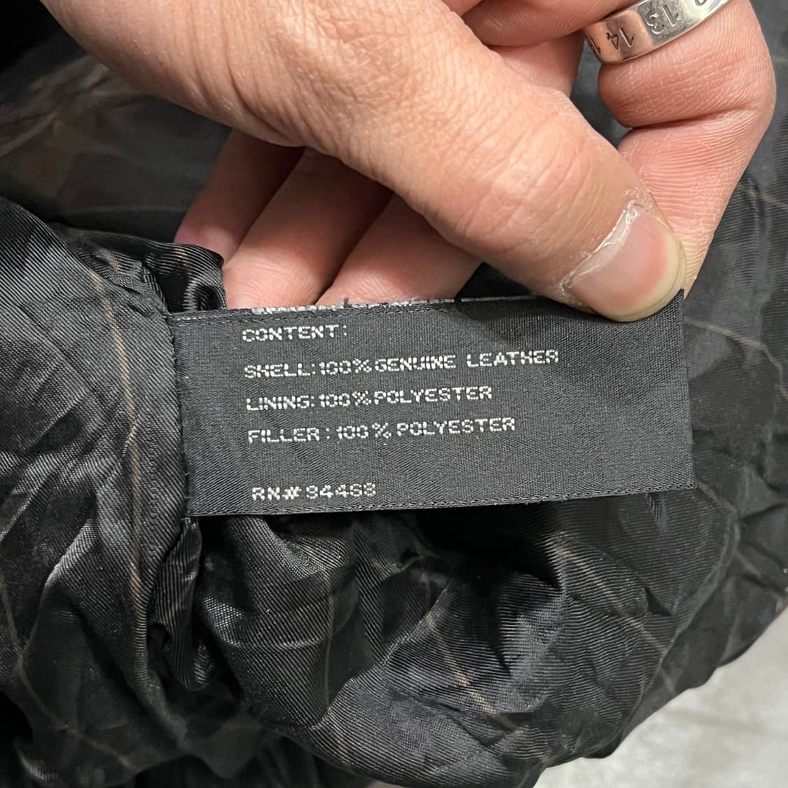  Claiborne 램스킨 레더 자켓 y14981 상품이미지7