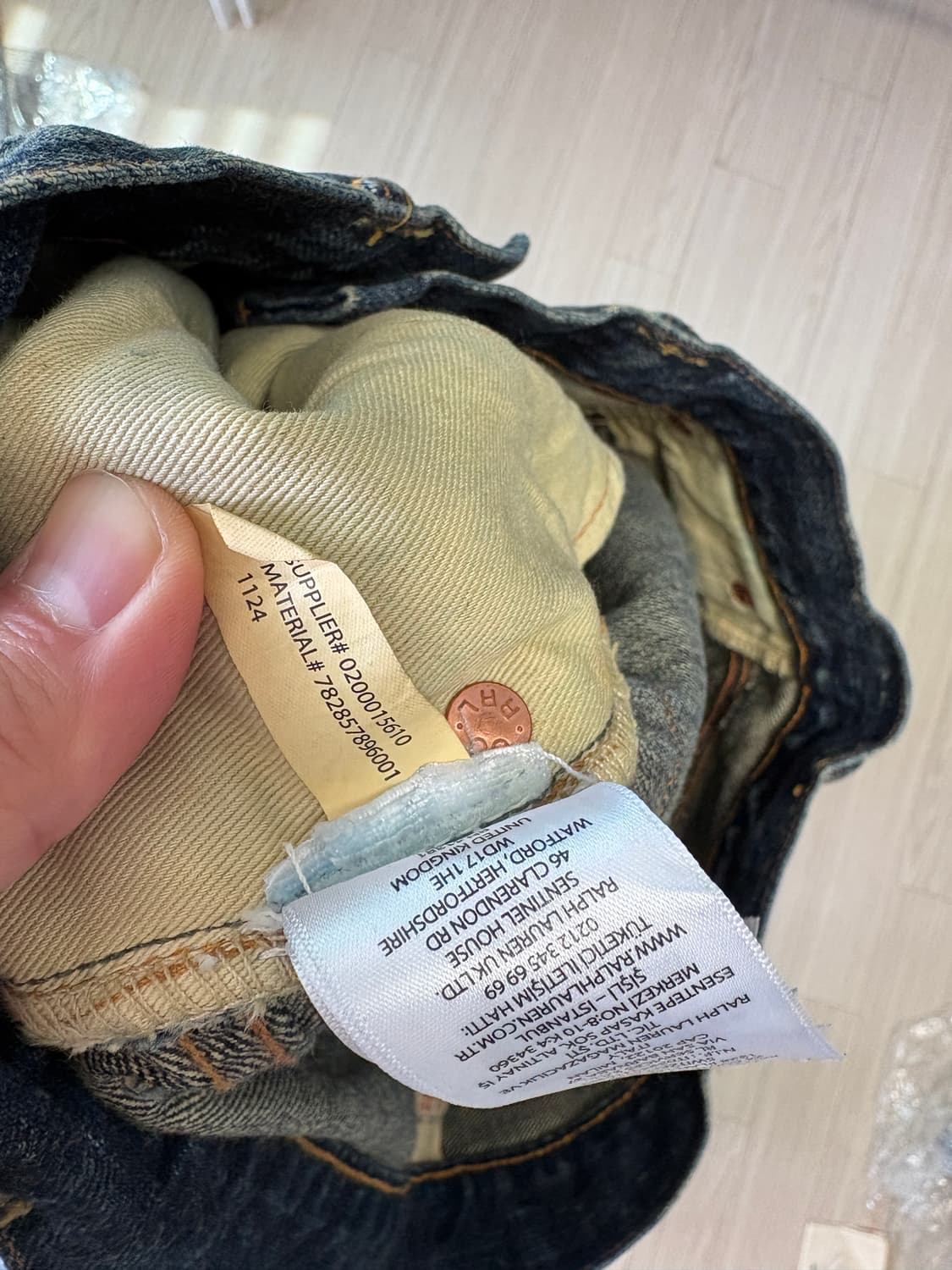 rrl 더블알엘 빈티지5포켓 기빈스 31x32 상품이미지3