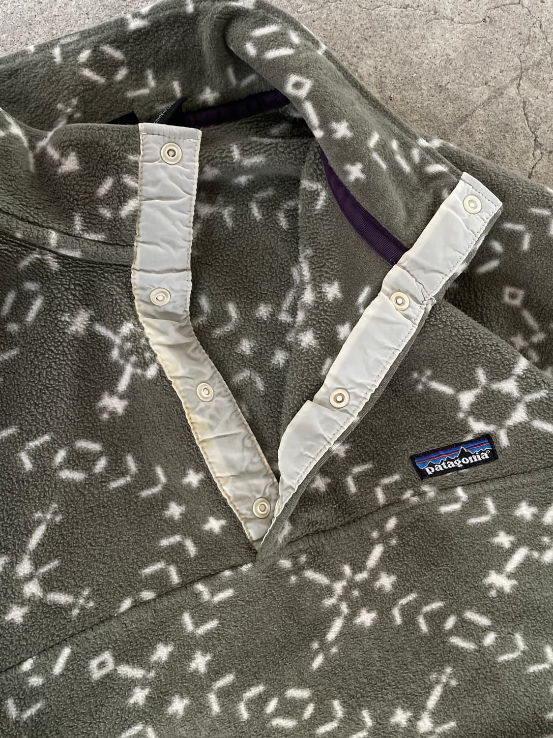 90s Patagonia Sage Green Synchilla SnapT 상품이미지8