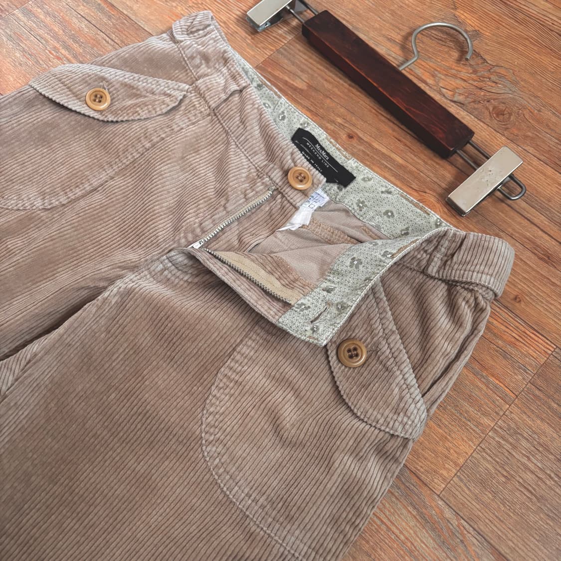 막스마라 정품 베이지 26 코듀로이 팬츠 위켄드 골덴 상품이미지6