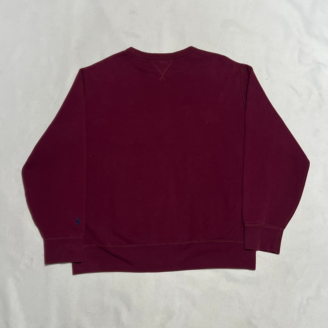 L 폴로랄프로렌 빅로고 버건디 기모 맨투맨 상품이미지3