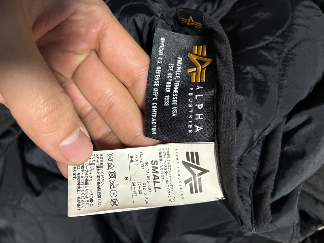 S) 알파인더스트리 빔즈 리버시블 후리스 보아털 코트 블랙 상품이미지7