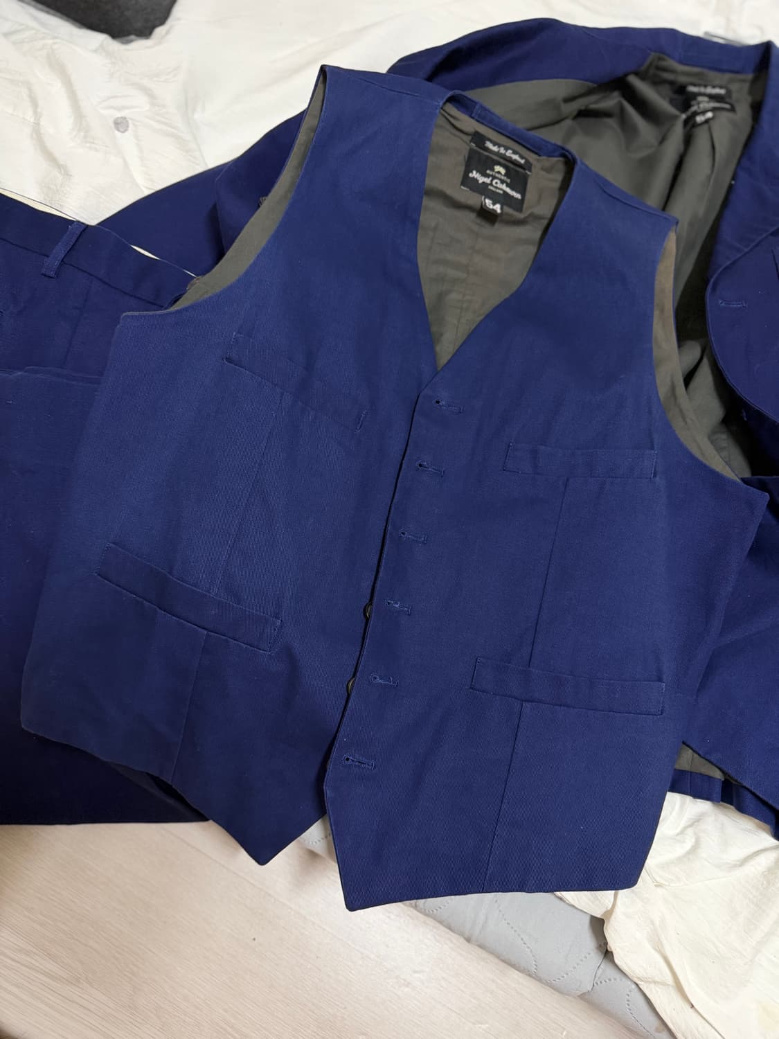 [105감] 나이젤카본 빈티지 3피스 워크웨어 수트 상품이미지6