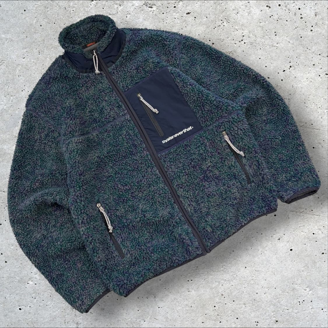 [M] 디스이즈네버댓 패턴 후리스 플리스 집업 자켓 D369 상품이미지1