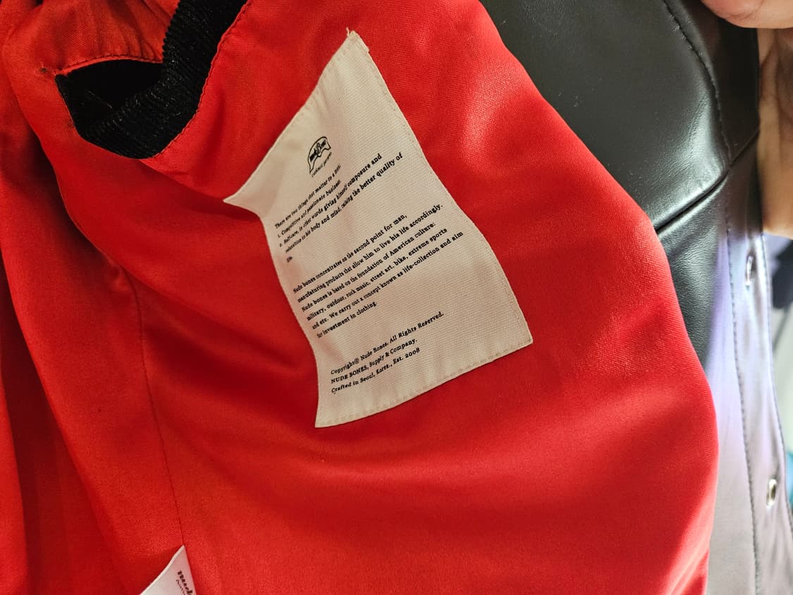 누드본즈 머스탱 레더 자켓 S 상품이미지9