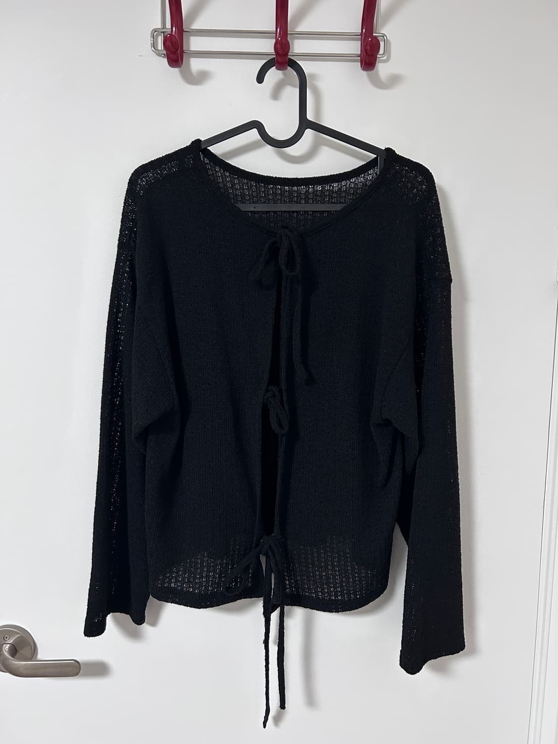 여름용 그물 니트 가디건 상품이미지2