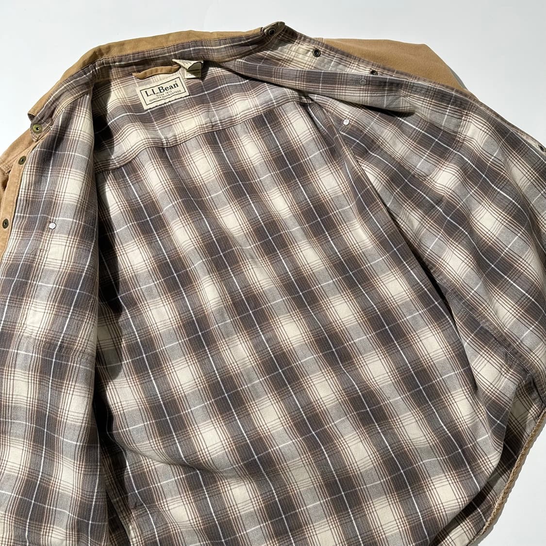 엘엘빈 덕 캔버스 체크 라이닝 워크 셔츠 상품이미지8