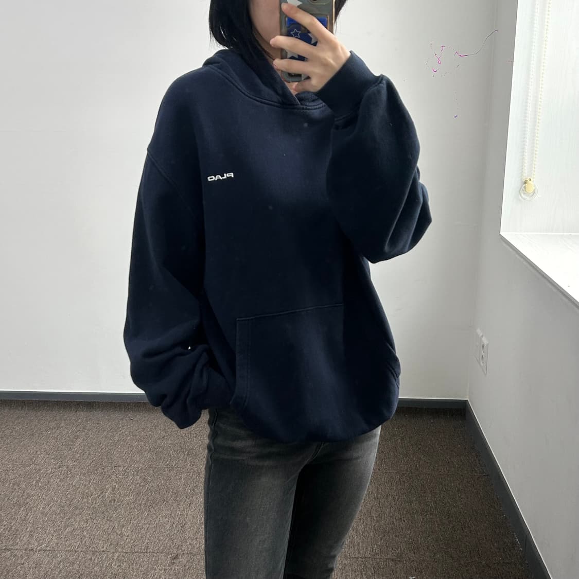 PLAC 네이비 후드티 상품이미지2