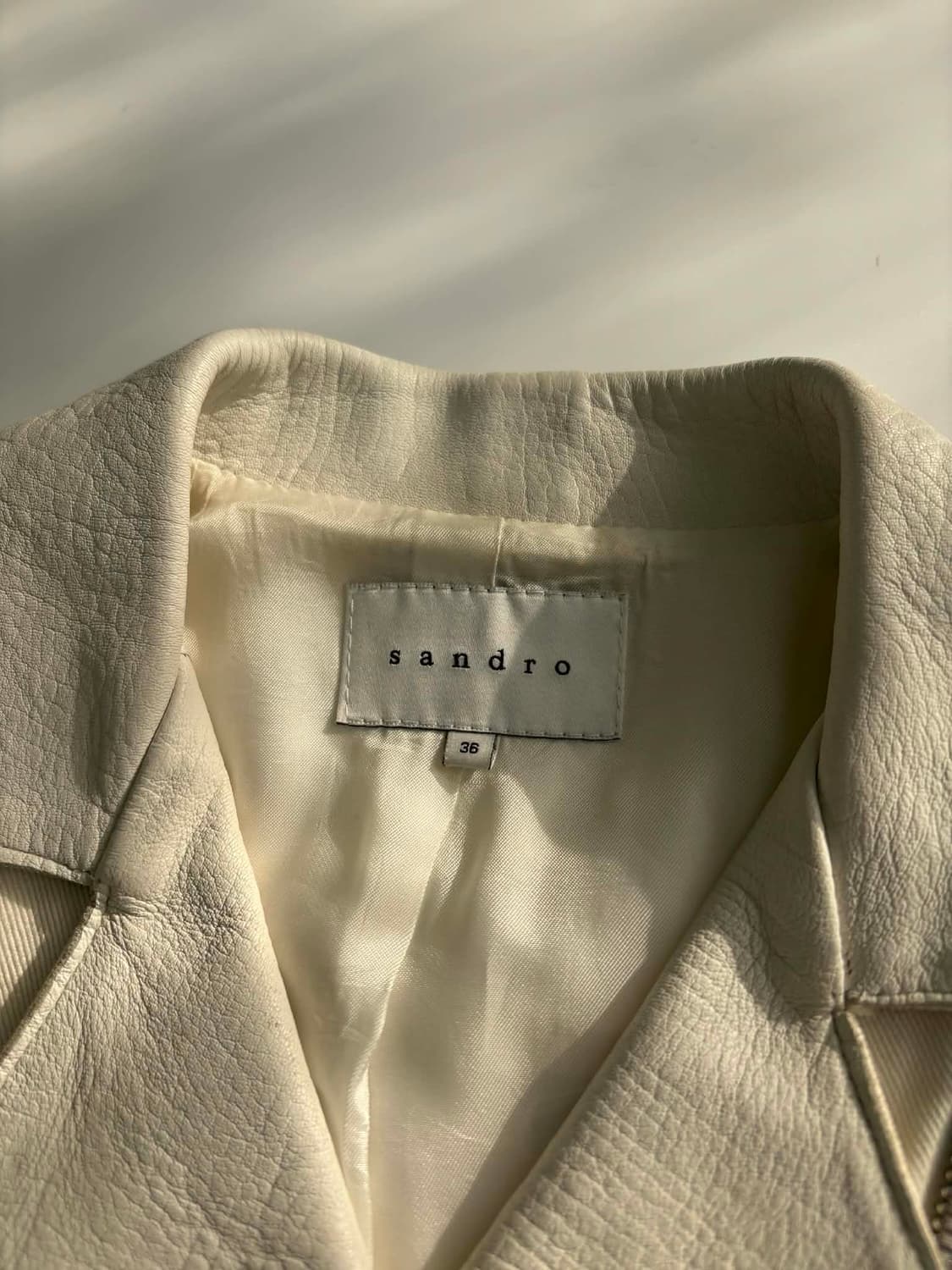 [36] 산드로 양가죽 라이더 자켓 상품이미지5