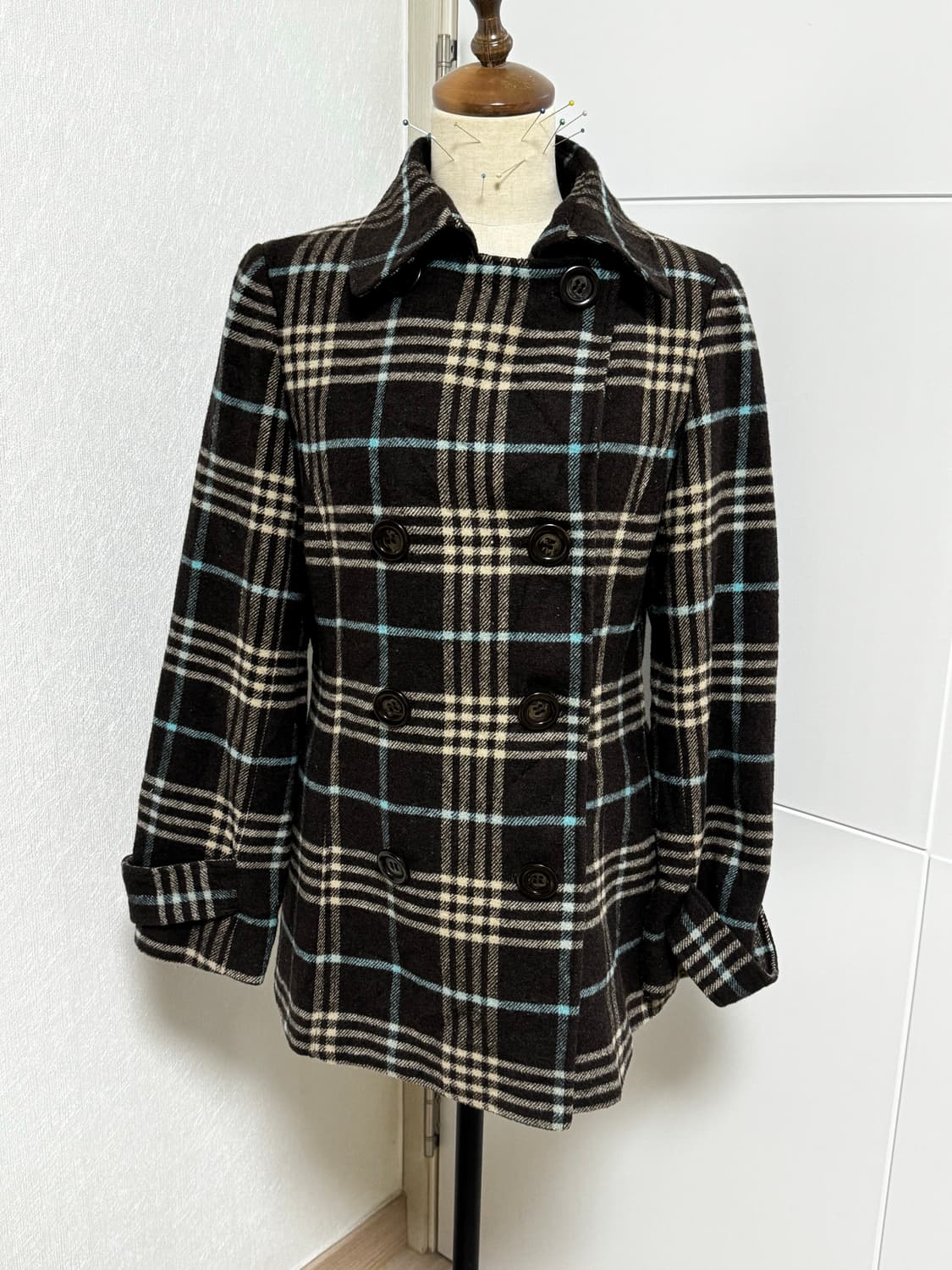 민트초코 하프코트 더블코트 상품이미지1