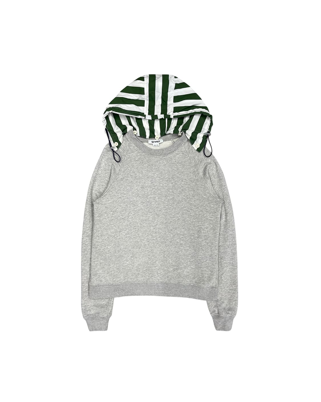 써네이 버튼 디테쳐블 후디 스웨트셔츠 상품이미지4