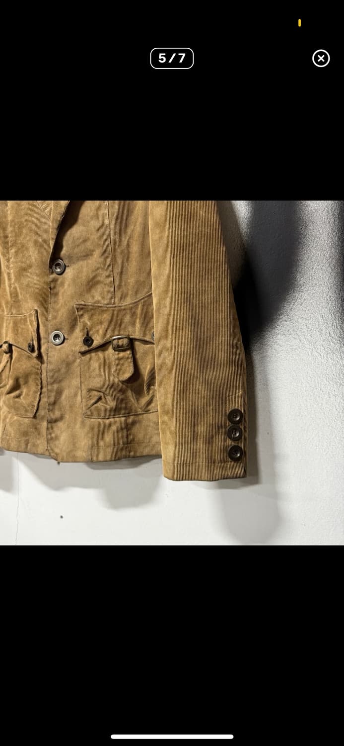VTG 빈티지 코듀로이 골덴 웨스턴 버클 디테일 블레이저 자켓 상품이미지5