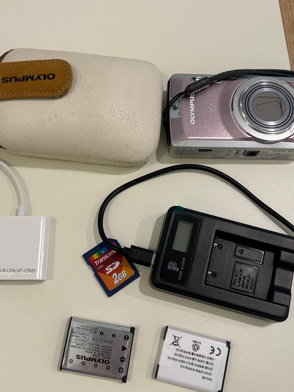 올림푸스 뮤7040 핑크색레어 민트급 판매 (작례있음) 상품이미지2