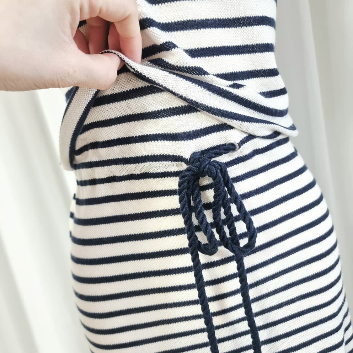 조셉 JOSEPH 코튼린넨 니트 원피스 휴양지룩 (44~날씬55/표기M) 상품이미지6