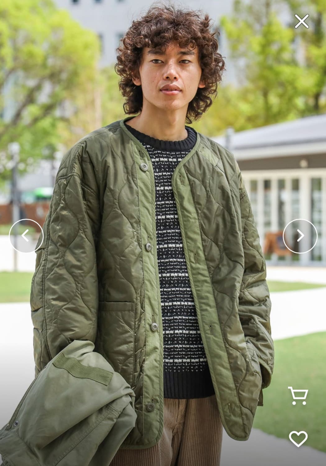 빔즈 숏 m65 올리브 L (내피 포함) 상품이미지2