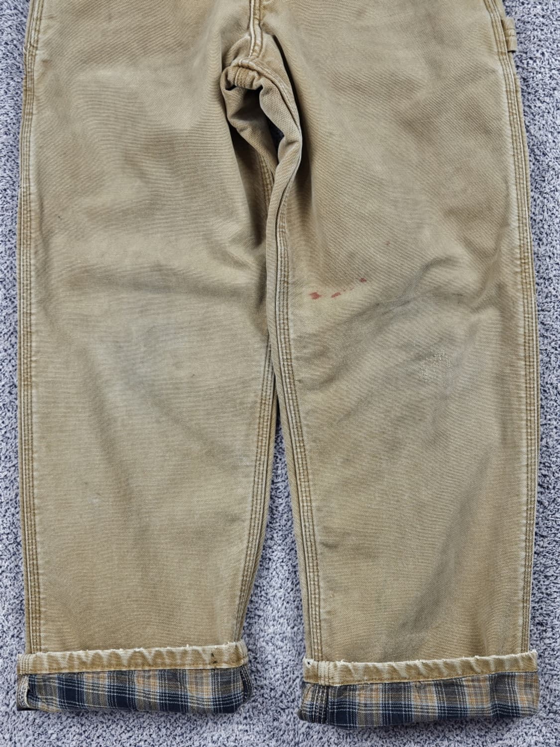 칼하트 헤비 플란넬 캔버스 카펜터 워크 팬츠 (24"추정) / 10520 상품이미지7