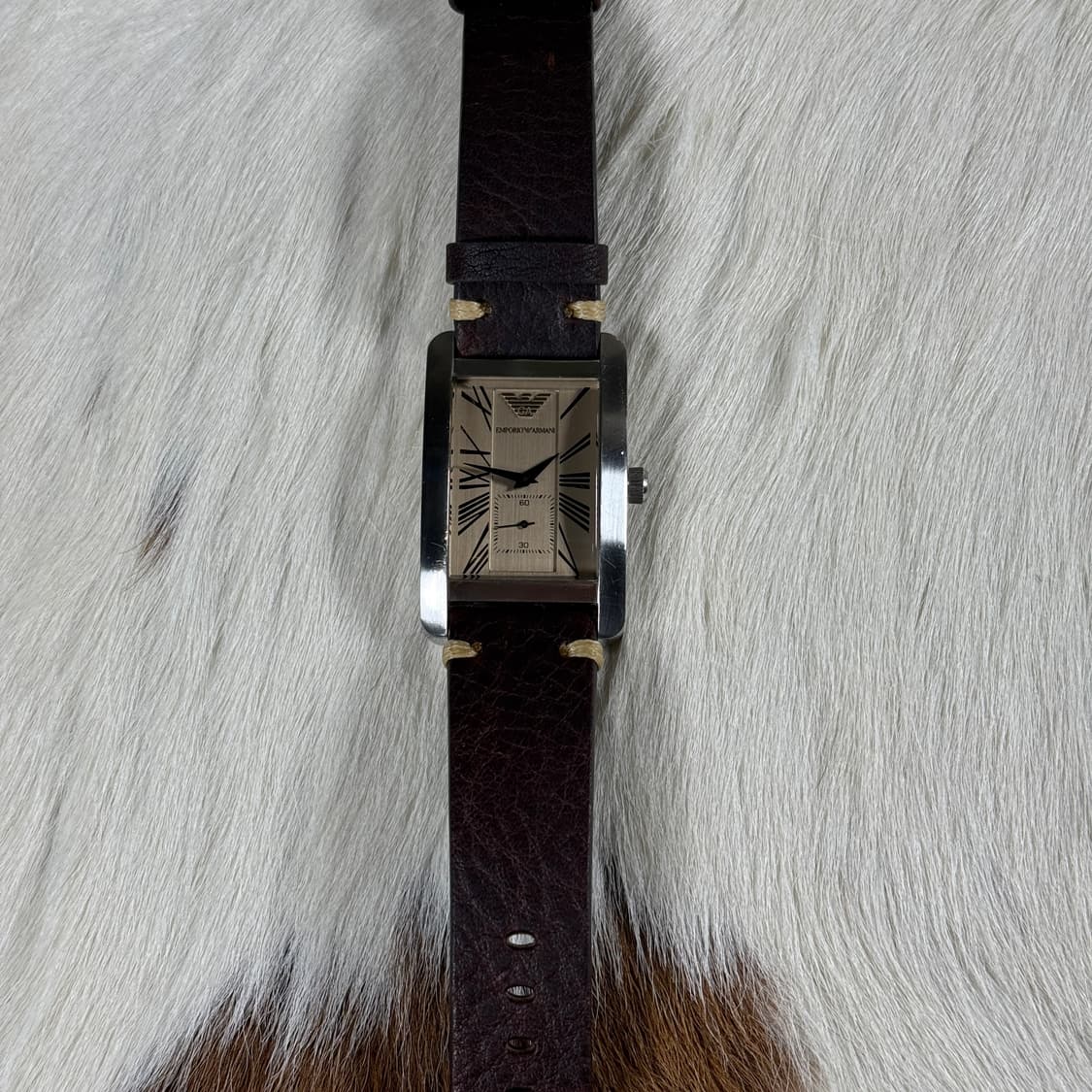 빈티지 엠포리오 아르마니 사각 가죽 시계 상품이미지3